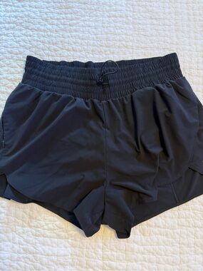 Target all in motion Black Elastic-Waist Running Shorts.  Size large.